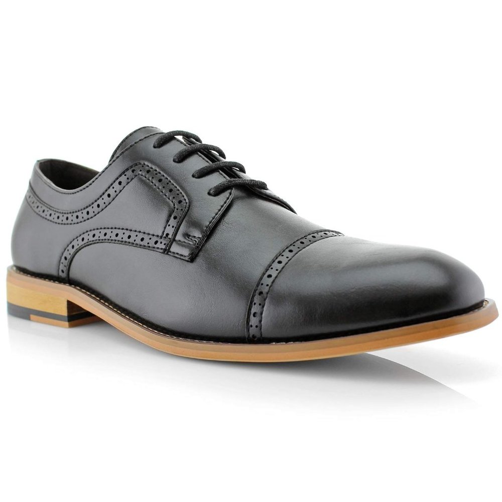 Ferro Aldo Mens Classic Oxford Dress Shoes